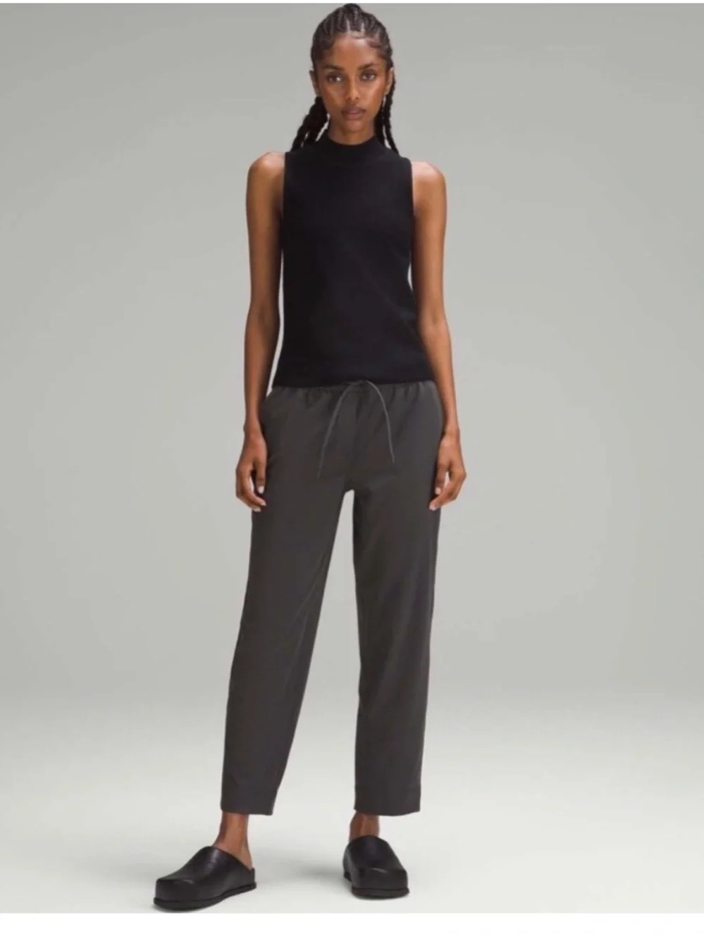 Lululemon Tapered-Leg Mid-Rise Pant Luxtreme Black Women’s Size X-Large‎